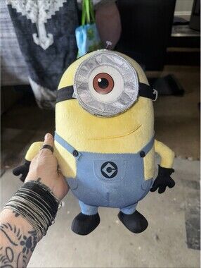 15" Despicable Me 2 Minion Stuart Plush Toy Factory smoke free [COPY]